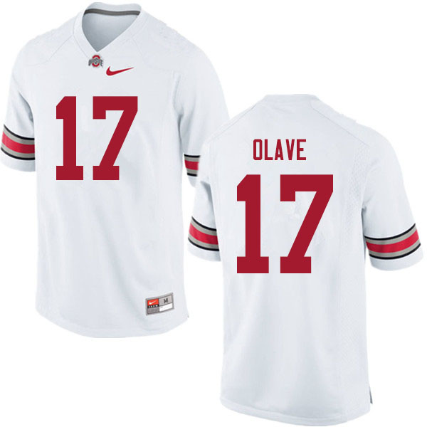 Men #17 Chris Olave Ohio State Buckeyes College Football Jerseys Sale-White